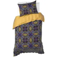 De Witte Lietaer Dekbedovertrek Leon Sunflower Satijn-140 x 200 / 220 cm | 1-Persoons