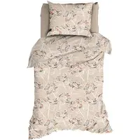 Satin d'or Dekbedovertrek Steffi Beige Satijn-140 x 200 / 220 cm | 1-Persoons