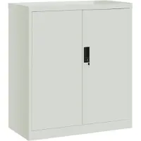 vidaXL Archiefkast 79x40x90 cm staal lichtgrijs