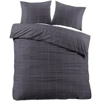 Daydream Dekbedovertrek Duuk Grijs Katoen-200 x 200 / 220 cm | 2-Persoons