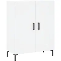 vidaXL Dressoir 69,5x34x90 cm bewerkt hout wit