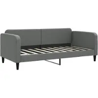 vidaXL Slaapbank 90x190 cm stof donkergrijs