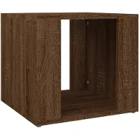 vidaXL Nachtkastje 41x40x36 cm bewerkt hout bruin eikenkleur