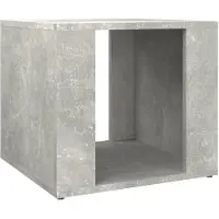vidaXL Nachtkastje 41x40x36 cm bewerkt hout betongrijs