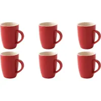 Palmer Beker Colors 18 cl Rood Porselein 6 stuks