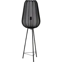Light & Living Bohemian Vloerlamp Plumeria Zwart Ø 42cm