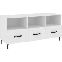 vidaXL Tv-meubel 102x35x50 cm bewerkt hout wit