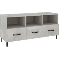 vidaXL Tv-meubel 102x35x50 cm bewerkt hout betongrijs