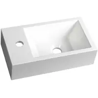 Sapho Crest fontein 40x22cm wit links