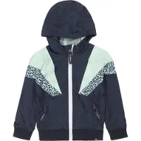 Koko Noko meisjes zomerjas colorblock en panterprint Navy