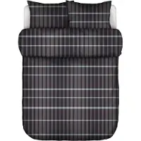 Marc O'Polo Dekbedovertrek Thori Darky Navy Flanel-240 x 200 / 220 cm | Lits-Jumeaux