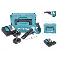 Makita DFR 551 RGJ Akku Magazinschrauber 18 V 25 - 55 mm Brushless + 2x Akku 6,0 Ah + Ladegerät +