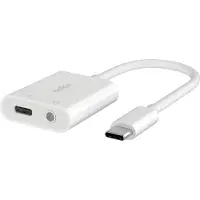 Belkin RockStar - USB-C naar koptelefoonstekker/oplaadadapter - USB-C male naar USB-C, ministekker female - USB Power Delivery (60W)
