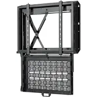 B-Tech BT7885 - Bevestigingsset (wandmontage) - voor flatscreen - met uitschuifbare AV-opbergruimte - afsluitbaar - zwart - Geschikt voor schermen van 124,5-218,4 cm (49"-86")