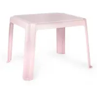Forte Plastics Kunststof kindertafel - roze - 55 x 66 x 43 cm - camping/tuin/kinderkamer - Bijzettafels