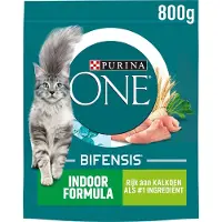 Purina One 6x Indoor - Kattenvoer - Kalkoen & Volkoren Granen - 800g