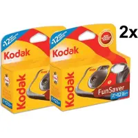 Kodak 2 pak - Wegwerpcamera met flitser - 27+12 foto's