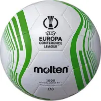 Molten Conference League Voetbal Maat 5 2023-2024 Wit Zwart Groen