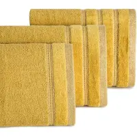 Eurofirany Glory Badhanddoek 70x140 cm Mosterdgeel 500 g/m² Katoen