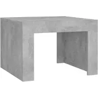 vidaXL Salontafel 50x50x35 cm bewerkt hout betongrijs