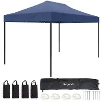 LifeGoods Partytent - 3x4.5m - Easy Up - Donkerblauw