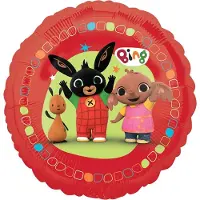Bing Bunny AMSCAN - Ronde aluminium Bing ballon - Decoratie > Ballonnen - Leeg - 43Cm.