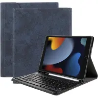 Just in Case Vintage Bluetooth Keyboard Cover - Apple iPad 10.2 - Zwart