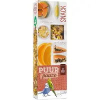 Witte molen - Vogelsnack - Vogel - Puur Pauze Sticks Parkiet Papaja & Sinaas 60gr - Tray - 2st
