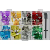 Nighthawk Auto zekering assortiment met tang 80 stuks