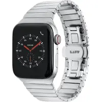 Laut LINKS Roestvrijstalen Apple Watch 45 / 44 Mm Schakelband Zilver