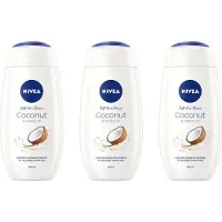 Nivea Douche Crème Care & Coconut - Zijdezacht & Kokosgeur - Extra Verzorging Voor De Huid - 3x250ml