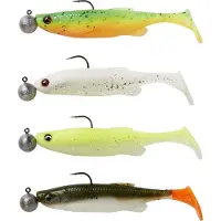 Savage Gear Fat Minnow T-Tail RFT Darkwater Mix 13 cm 20 g-12,5 g Softbaits