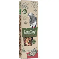 Witte molen - Vogelsnack - Vogel - Country Zaadstick Papegaai Rozebot & Vlierbes 140g - 1st