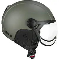 Cgm Goedgekeurde ski-e-bike helm CGM 801A EBI MONO, ondoorzichtig groen, maat L