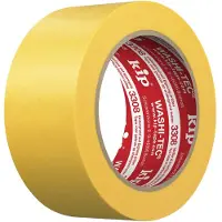 Kip-tape Afdekband | glad | geel | lengte 50 m | breedte 48 mm | rol | 5 stuks - 3308-48 3308-48