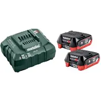 Metabo 12V 4,0 Ah accu (2x) + oplader