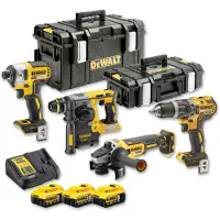 DeWalt 18V XR Serie - Combo Set - DCD796 + DCF887 + DCH273 + DCG405 - 5.0Ah Accu's