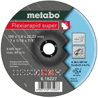 Metabo Doorslijpschijf Ø 180x1,6x22,2 Inox Flexiamant super "Hydroresist" - 25 stuks - 616227000