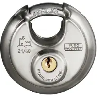 Burg wachter Circle 21 60 SB Hangslot Verschillend sluitend RVS Hangslot voor profielcilinder