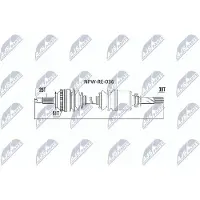 NTY NPW-RE-036 Aandrijfas