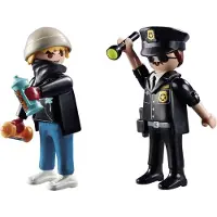 Playmobil DuoPack politieagent en graffiti spuiter- 70822