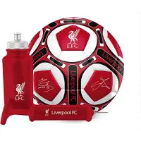 Team Merchandise Liverpool FC - gift set - voetbal met handtekeningen - bidon - ballenpomp