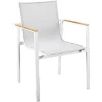 Yoi Tuinstoel Mizu White Grey