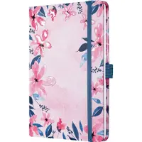 Sigel notitieboek A5 - Jolie - hardcover - 174 pagina's - 80 grams - lijn - Loose Florals Pink - SI-JN337