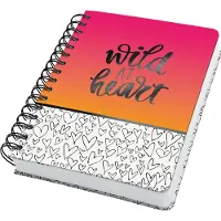 Sigel - spiraal notitieboek - Jolie - A5 - hardcover - 240 pagina's - dots - 120 grams papier - Wild Hearts - SI-JN621