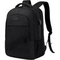 Zedar Anti Diefstal Waterdichte Rugzak Inclusief Usb Oplaadstation - Laptop tas t/m 17 inch - voor dames en heren - schooltas - Zwart van