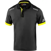 Sparco TOLEDO Blauw – Technische Polo met Reflecterende Details - grijs-geel - Maat - xl