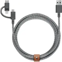 Native Union Belt Twin Head Kabel Zebra