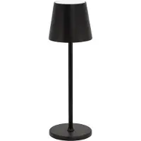 Securit - Tafellamp Oplaadbaar - Feline | 12-15 hrs Brandduur | Dimbaar | Draadloos | 38cm | Zwart