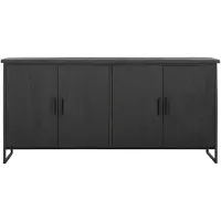 DTP Home Dressoir 'Beam' Teakhout, 190 x 90cm, kleur Zwart